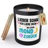 22Feels® Sohn Geschenk HANDGEMACHTE Sojawachs Duft-Kerze im Glas (ZITRUS, VEGAN)-Spruchkerzen B1K1-22Feels