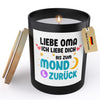 22Feels® Oma Geschenk HANDGEMACHTE Sojawachs Duft-Kerze im Glas (ZITRUS, VEGAN)-Spruchkerzen B1K1-22Feels