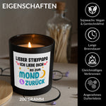 22Feels® Stiefpapa Geschenk HANDGEMACHTE Sojawachs Duft-Kerze im Glas (ZITRUS, VEGAN)-Spruchkerzen B1K1-22Feels