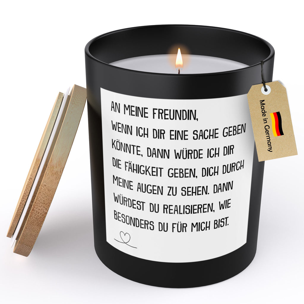 22Feels® Freundin Jahrestag Geschenk HANDGEMACHTE Sojawachs Duft-Kerze im Glas (ZITRUS, VEGAN)-Spruchkerzen B1K1-22Feels