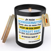22Feels® Schwiegermama Geschenk HANDGEMACHTE Sojawachs Duft-Kerze im Glas (ZITRUS, VEGAN)-Spruchkerzen B1K1-22Feels