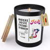 22Feels® Beste Freundin Geschenk HANDGEMACHTE Sojawachs Duft-Kerze im Glas (ZITRUS, VEGAN)-Spruchkerzen B1K1-22Feels