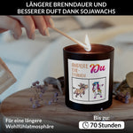 22Feels® Ehefrau Hochzeitstag Geschenk HANDGEMACHTE Sojawachs Duft-Kerze im Glas (ZITRUS, VEGAN)-Spruchkerzen B1K1-22Feels