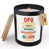 22Feels® Spruchkerze Du Wirst Opa Schwangerschaft Geschenk HANDGEMACHTE Sojawachs Duft-Kerze im Glas (ZITRUS, VEGAN)-Spruchkerzen B1K1-22Feels