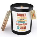 22Feels® Spruchkerze Du Wirst Onkel Schwangerschaft Geschenk HANDGEMACHTE Sojawachs Duft-Kerze im Glas (ZITRUS, VEGAN)-Spruchkerzen B1K1-22Feels