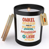22Feels® Spruchkerze Du Wirst Onkel Schwangerschaft Geschenk HANDGEMACHTE Sojawachs Duft-Kerze im Glas (ZITRUS, VEGAN)-Spruchkerzen B1K1-22Feels