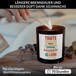 22Feels® Spruchkerze Du Wirst Tante Schwangerschaft Geschenk HANDGEMACHTE Sojawachs Duft-Kerze im Glas (ZITRUS, VEGAN)-Spruchkerzen B1K1-22Feels