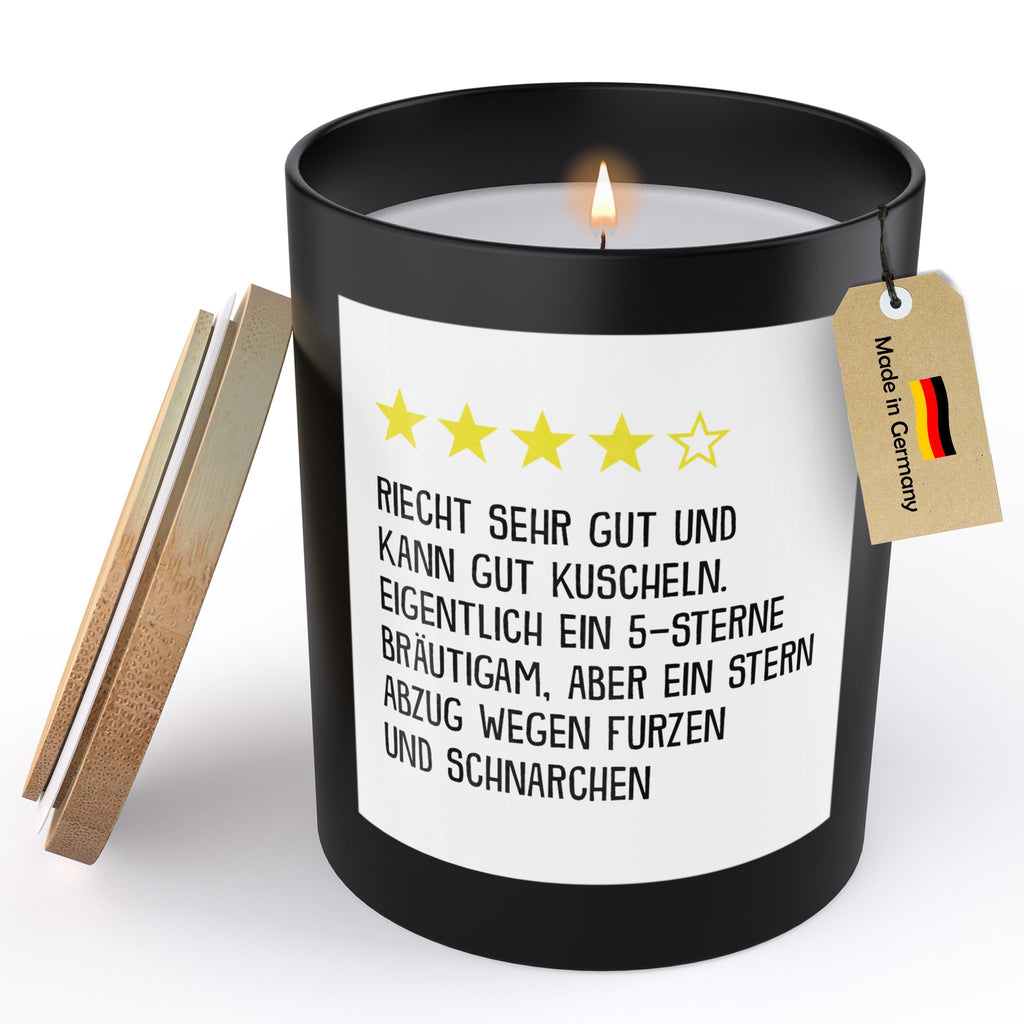 22Feels® Bräutigam Geschenk HANDGEMACHTE Sojawachs Duft-Kerze im Glas (ZITRUS, VEGAN)-Spruchkerzen B1K1-22Feels