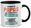 22Feels® Papa Geschenk von Tochter - Tasse mit Spruch (Weiss-Schwarz, 320ml)-TwoTone Tasse Weiss-Schwarz 320ml-22Feels