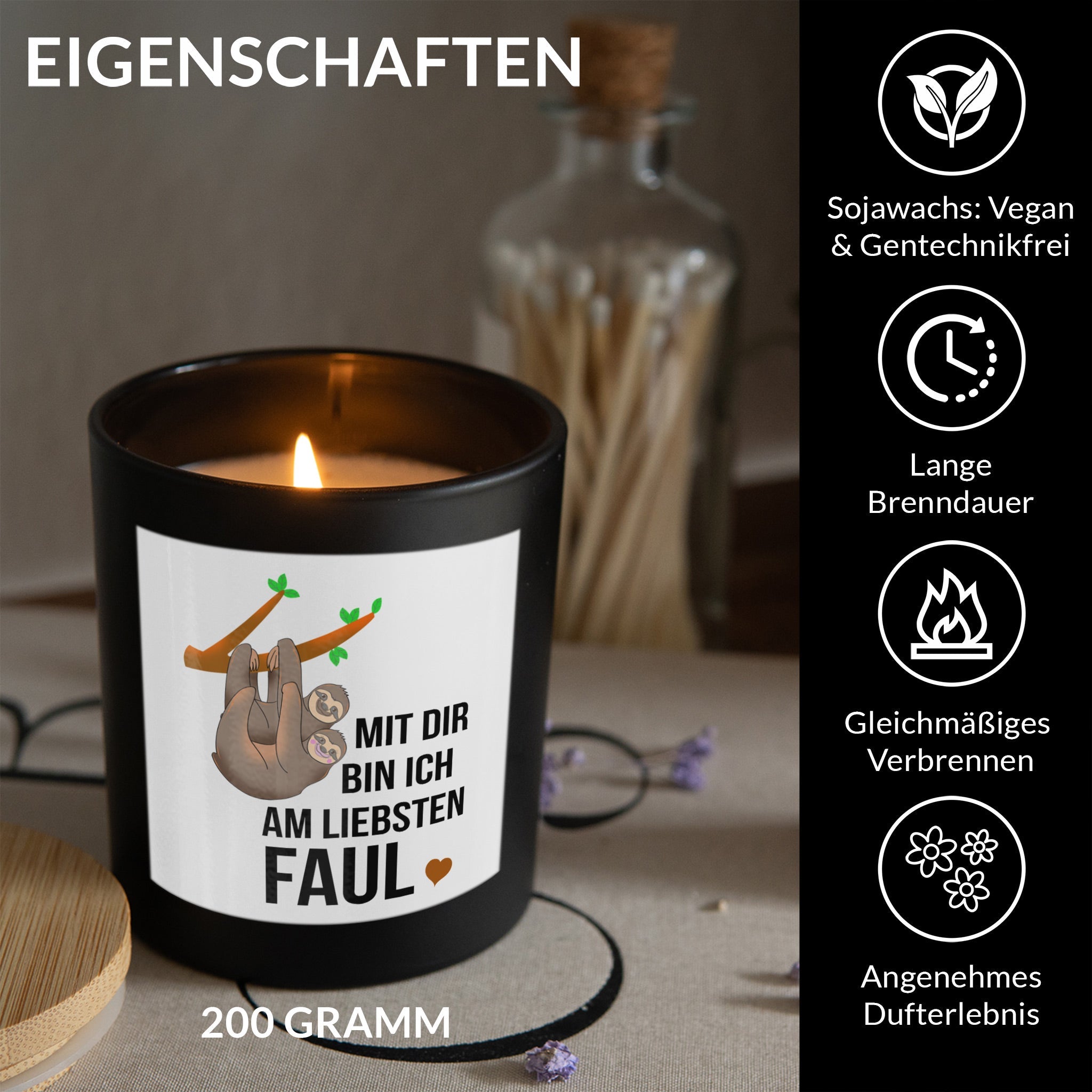 22Feels® Jahrestag Geschenk HANDGEMACHTE Sojawachs Duft-Kerze im Glas (ZITRUS, VEGAN)-Spruchkerzen B1K1-22Feels