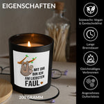 22Feels® Jahrestag Geschenk HANDGEMACHTE Sojawachs Duft-Kerze im Glas (ZITRUS, VEGAN)-Spruchkerzen B1K1-22Feels
