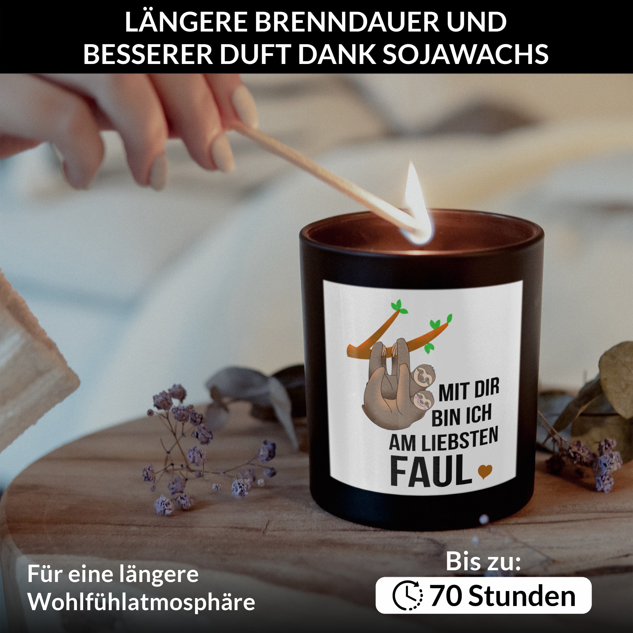 22Feels® Jahrestag Geschenk HANDGEMACHTE Sojawachs Duft-Kerze im Glas (ZITRUS, VEGAN)-Spruchkerzen B1K1-22Feels