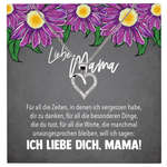 22Feels® Mama Geschenk Muttertag Geburtstag Frauen Schmuck mit Karte Herz Halskette Echt Silber Weihnachten Idee von Tochter oder Sohn-Schmuck mit Botschaftskarte - Herz21-22Feels