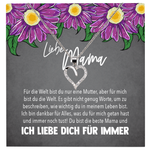 22Feels® Mama Geschenk Muttertag Geburtstag Frauen Herz Halskette mit Karte Echt Silber Schmuck Weihnachten Idee von Tochter oder Sohn-Schmuck mit Botschaftskarte - Herz21-22Feels