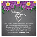 22Feels® Mama Geschenk Muttertag Geburtstag Frauen Schmuck mit Karte Herz Halskette Echt Silber Weihnachten Idee von Tochter oder Sohn-Schmuck mit Botschaftskarte - Herz21-22Feels