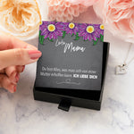 22Feels® Mama Geschenk Muttertag Geburtstag Frauen Schmuck mit Karte Herz Halskette Echt Silber Weihnachten Idee von Tochter oder Sohn-Schmuck mit Botschaftskarte - Herz21-22Feels