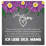 22Feels® Mama Geschenk Muttertag Geburtstag Frauen Schmuck mit Karte Herz Halskette Echt Silber Weihnachten Idee von Tochter oder Sohn-Schmuck mit Botschaftskarte - Herz21-22Feels
