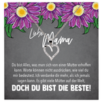 22Feels® Mama Geschenk Muttertag Geburtstag Frauen Schmuck mit Karte Herz Halskette Echt Silber Weihnachten Idee von Tochter oder Sohn-Schmuck mit Botschaftskarte - Herz21-22Feels