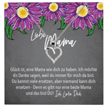 22Feels® Mama Geschenk Muttertag Geburtstag Frauen Herz Halskette mit Karte Echt Silber Schmuck Weihnachten Idee von Tochter oder Sohn-Schmuck mit Botschaftskarte - Herz21-22Feels