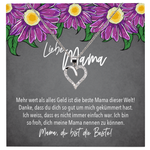 22Feels® Mama Geschenk Muttertag Geburtstag Frauen Schmuck mit Karte Herz Halskette Echt Silber Weihnachten Idee von Tochter oder Sohn-Schmuck mit Botschaftskarte - Herz21-22Feels