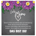 22Feels® Mama Geschenk Muttertag Geburtstag Frauen Herz Halskette mit Karte Echt Silber Schmuck Weihnachten Idee von Tochter oder Sohn-Schmuck mit Botschaftskarte - Herz21-22Feels