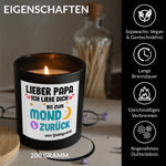 22Feels® Papa Geschenk HANDGEMACHTE Sojawachs Duft-Kerze im Glas (ZITRUS, VEGAN)-Spruchkerzen B1K1-22Feels