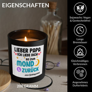 22Feels® Papa Geschenk HANDGEMACHTE Sojawachs Duft-Kerze im Glas (ZITRUS, VEGAN)-Spruchkerzen B1K1-22Feels