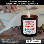 22Feels® Hochzeit Geschenk HANDGEMACHTE Sojawachs Duft-Kerze im Glas (ZITRUS, VEGAN)-Spruchkerzen B1K1-22Feels