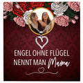 22Feels® Mama Schmuck Personalisiertes Geschenk Muttertag Geburtstag Frauen Halskette Personalisisierbar Karte Herz Collier Echt Silber Weihnachten-Schmuck mit Botschaftskarte - Herz21-22Feels