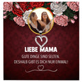 22Feels® Mama Schmuck Personalisiertes Geschenk Muttertag Geburtstag Frauen Halskette Personalisisierbar Karte Herz Collier Echt Silber Weihnachten-Schmuck mit Botschaftskarte - Herz21-22Feels