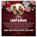 22Feels® Mama Schmuck Personalisiertes Geschenk Muttertag Geburtstag Frauen Halskette Personalisisierbar Karte Herz Collier Echt Silber Weihnachten-Schmuck mit Botschaftskarte - Herz21-22Feels