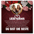 22Feels® Mama Schmuck Personalisiertes Geschenk Muttertag Geburtstag Frauen Halskette Personalisisierbar Karte Herz Collier Echt Silber Weihnachten-Schmuck mit Botschaftskarte - Herz21-22Feels