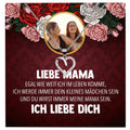 22Feels® Mama Tochter Schmuck Personalisiertes Geschenk Muttertag Geburtstag Frauen Halskette Personalisisierbar Karte Herz Collier Echt Silber Weihnachten-Schmuck mit Botschaftskarte - Herz21-22Feels