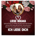 22Feels® Mama Schmuck Personalisiertes Geschenk Muttertag Geburtstag Frauen Halskette Personalisisierbar Karte Herz Collier Echt Silber Weihnachten-Schmuck mit Botschaftskarte - Herz21-22Feels