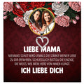 22Feels® Mama Schmuck Personalisiertes Geschenk Muttertag Geburtstag Frauen Halskette Personalisisierbar Karte Herz Collier Echt Silber Weihnachten-Schmuck mit Botschaftskarte - Herz21-22Feels