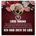 22Feels® Mama Schmuck Personalisiertes Geschenk Muttertag Geburtstag Frauen Halskette Personalisisierbar Karte Herz Collier Echt Silber Weihnachten-Schmuck mit Botschaftskarte - Herz21-22Feels