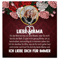 22Feels® Mama Schmuck Personalisiertes Geschenk Muttertag Geburtstag Frauen Halskette Personalisisierbar Karte Herz Collier Echt Silber Weihnachten-Schmuck mit Botschaftskarte - Herz21-22Feels