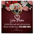 22Feels® Mama Schmuck Personalisiertes Geschenk Muttertag Geburtstag Frauen Halskette Personalisisierbar Karte Herz Collier Echt Silber Weihnachten-Schmuck mit Botschaftskarte - Herz21-22Feels