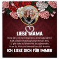 22Feels® Mama Schmuck Personalisiertes Geschenk Muttertag Geburtstag Frauen Halskette Personalisisierbar Karte Herz Collier Echt Silber Weihnachten-Schmuck mit Botschaftskarte - Herz21-22Feels