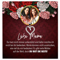22Feels® Mama Schmuck Personalisiertes Geschenk Muttertag Geburtstag Frauen Halskette Personalisisierbar Karte Herz Collier Echt Silber Weihnachten-Schmuck mit Botschaftskarte - Herz21-22Feels