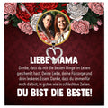 22Feels® Mama Schmuck Personalisiertes Geschenk Muttertag Geburtstag Frauen Halskette Personalisisierbar Karte Herz Collier Echt Silber Weihnachten-Schmuck mit Botschaftskarte - Herz21-22Feels