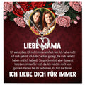 22Feels® Mama Schmuck Personalisiertes Geschenk Muttertag Geburtstag Frauen Halskette Personalisisierbar Karte Herz Collier Echt Silber Weihnachten-Schmuck mit Botschaftskarte - Herz21-22Feels