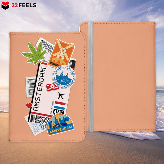 Amsterdam Souvenir - Reisepasshülle Organizer Reisen Gadgets Niederlande Holland Europa-Reisepass-Hülle-22Feels
