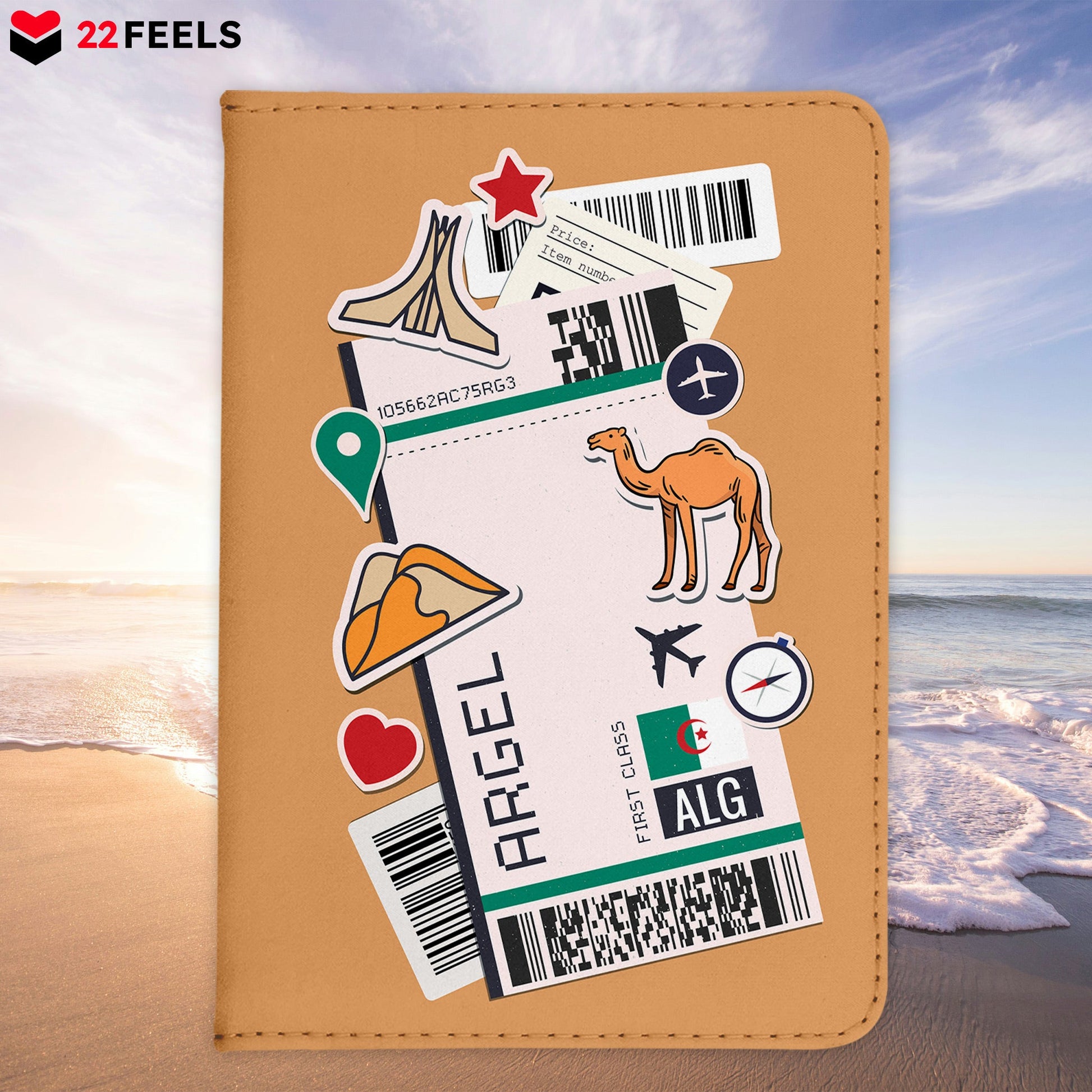 Argel Souvenir - Reisepasshülle Organizer Reisen Gadgets Hauptstadt Algerien Nordafrika-Reisepass-Hülle-22Feels