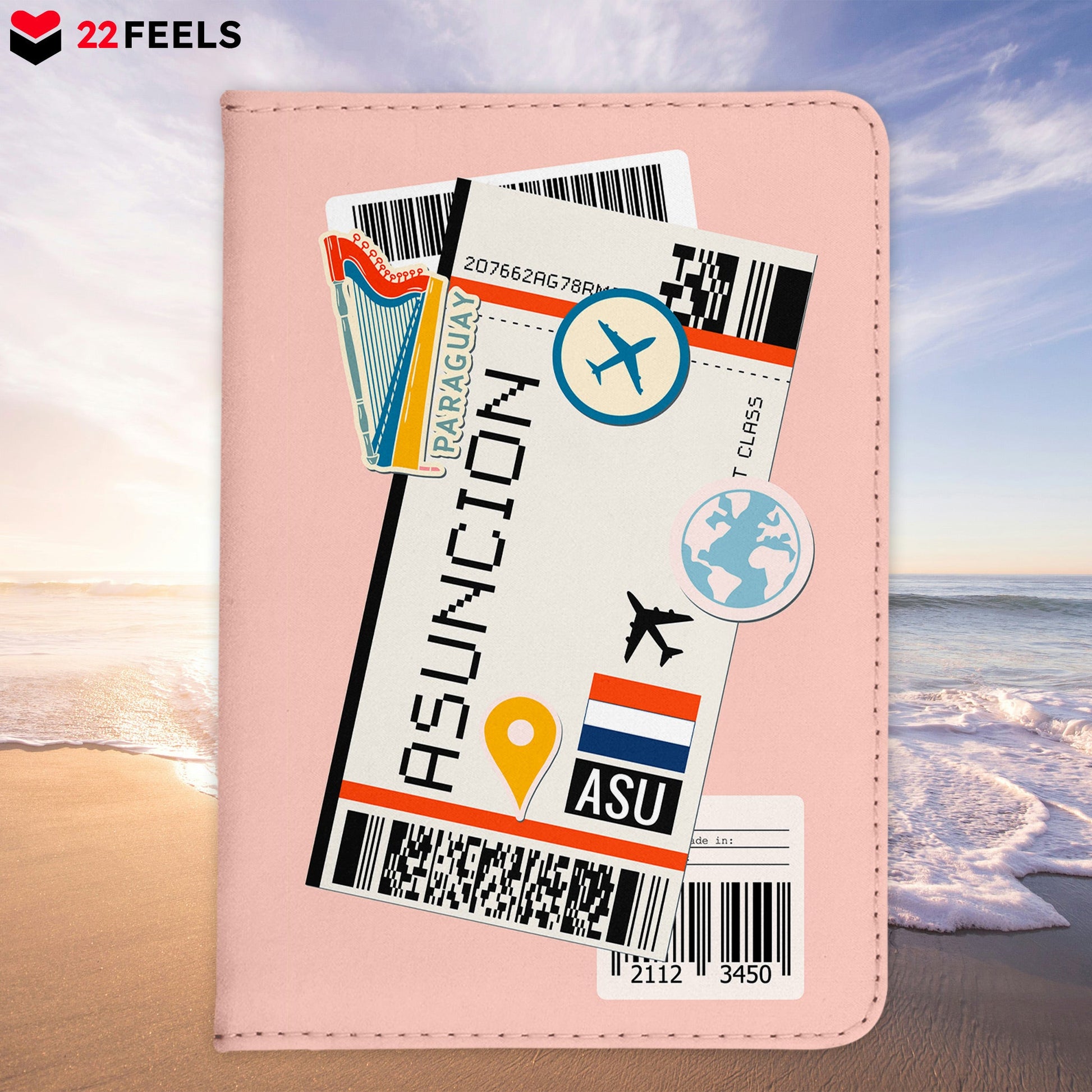 AsunciÛn Souvenir - Reisepasshülle Organizer Reisen Gadgets Paraguay Hauptstadt Südamerika-Reisepass-Hülle-22Feels