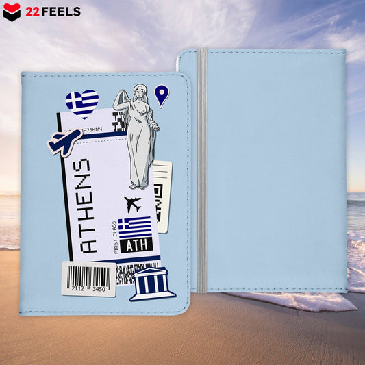 Athen Souvenir - Reisepasshülle Organizer Reisen Gadgets Griechenland Hauptstadt Europa Mittelmeer-Reisepass-Hülle-22Feels