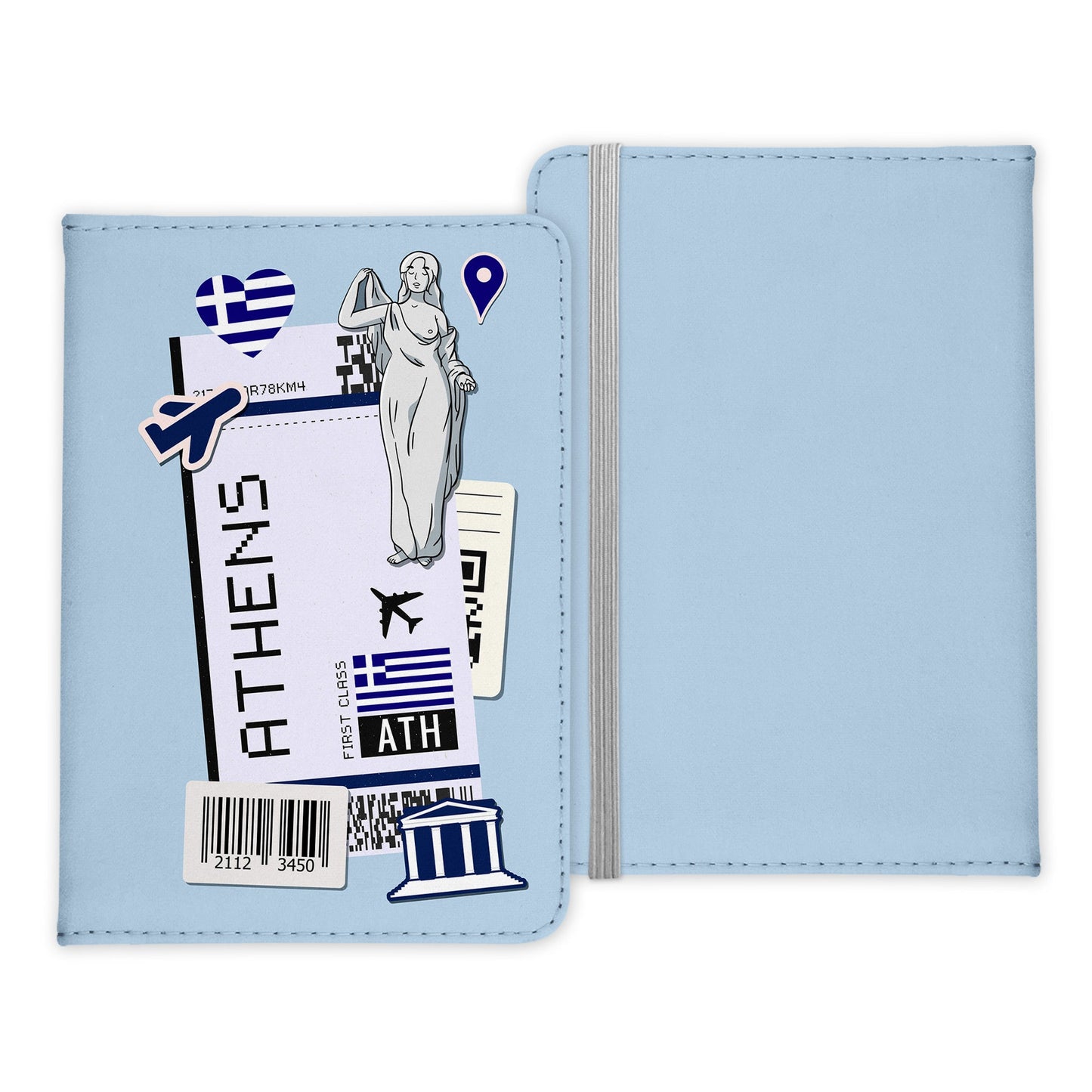 Athen Souvenir - Reisepasshülle Organizer Reisen Gadgets Griechenland Hauptstadt Europa Mittelmeer-Reisepass-Hülle-22Feels