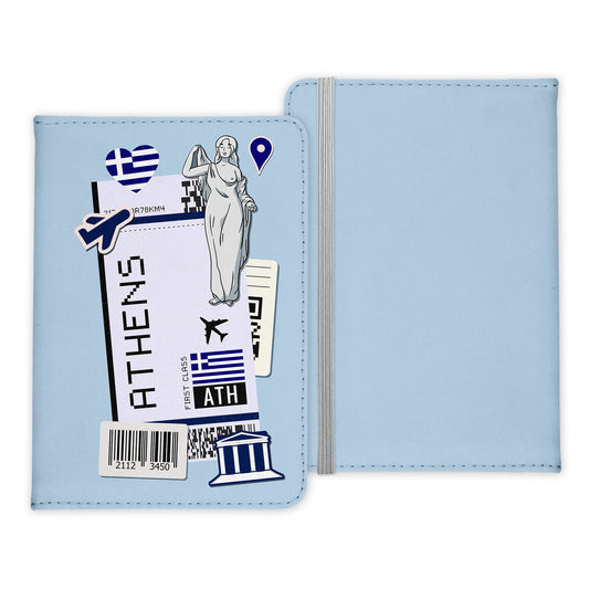 Athen Souvenir - Reisepasshülle Organizer Reisen Gadgets Griechenland Hauptstadt Europa Mittelmeer-Reisepass-Hülle-22Feels