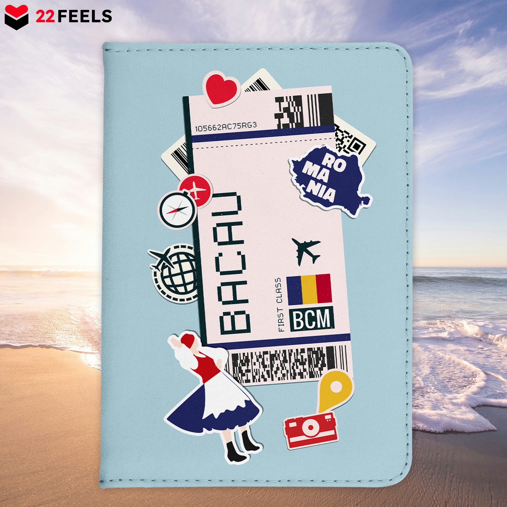 Bacau Souvenir - Reisepasshülle Organizer Reisen Gadgets Rumänien Europa Moldau-Reisepass-Hülle-22Feels