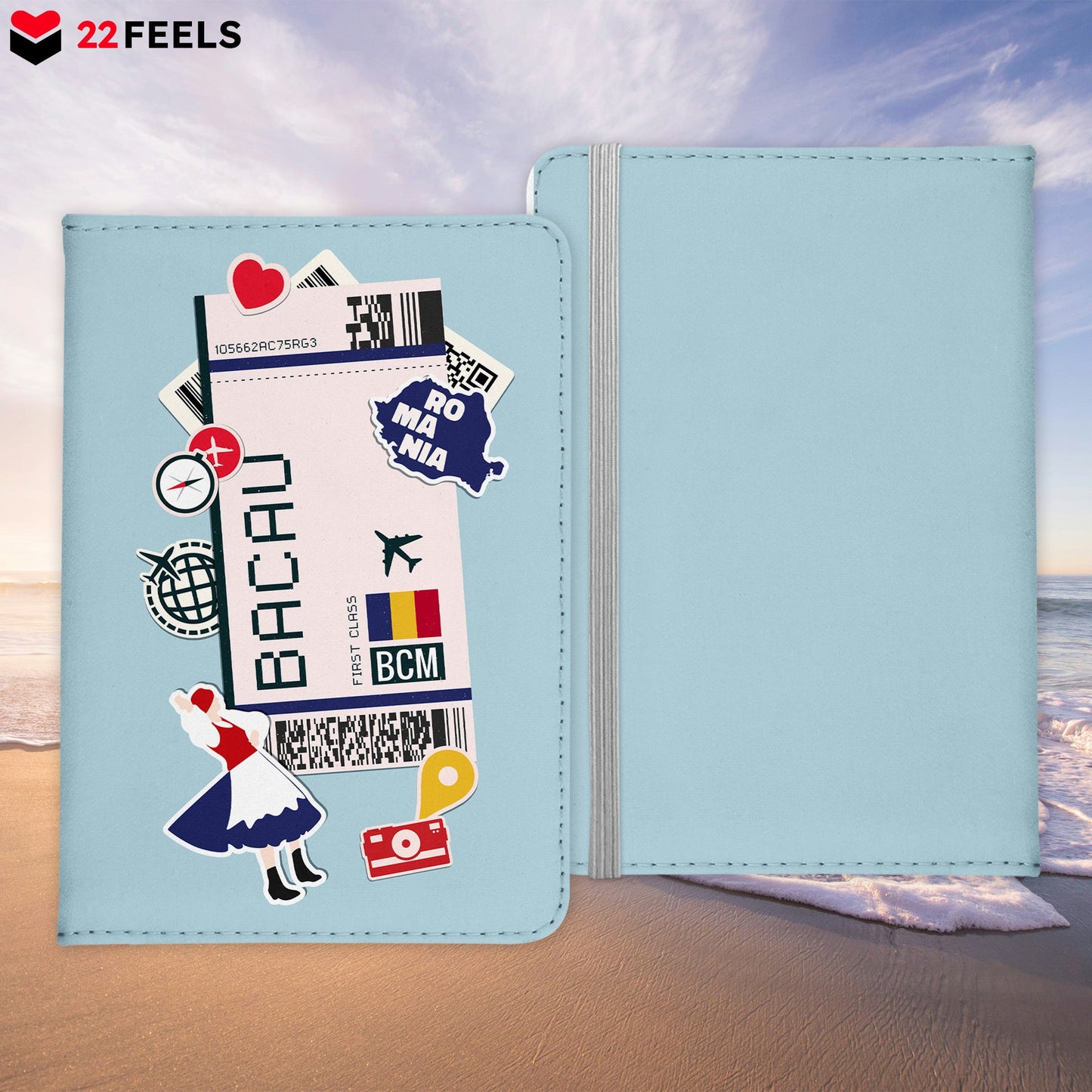 Bacau Souvenir - Reisepasshülle Organizer Reisen Gadgets Rumänien Europa Moldau-Reisepass-Hülle-22Feels